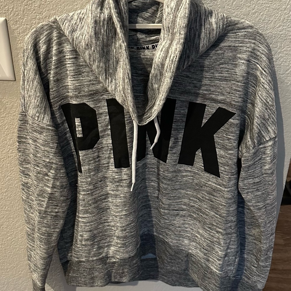 PINK mock neck sweatshirt